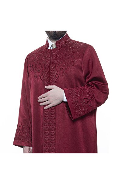 İkranur Lüks Mevlevi Imam Cübbesi Bordo