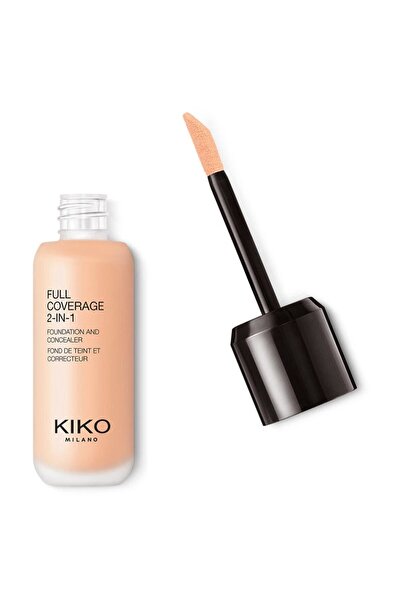 Kiko Fondöten & Kapatıcı - Full Coverage 2-in-1 Foundation & Concealer Neutra...