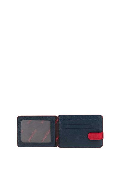 CENGİZ PAKEL Γνήσιο δέρμα Cengiz Pakel Card Holder - 2404-σκούρο μπλε-κόκκινο