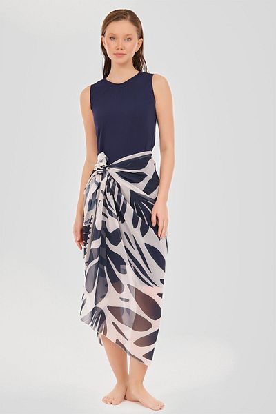ALFASA Leaf Patterned Skirt Pareo