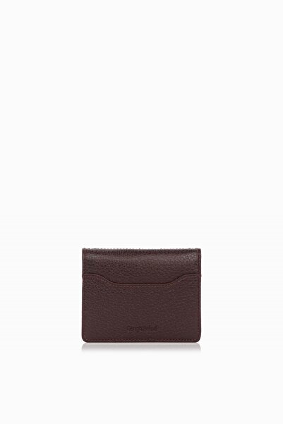 CENGİZ PAKEL 2499 Model Genuine Leather Cengiz Pakel Card Holder - Brown/Earth