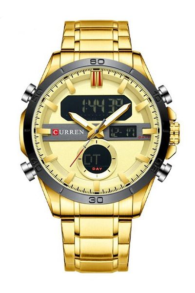 Curren 8384 Double Hour Steel Men's Wristwatch
