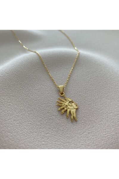Nida Jewelry 925 Ayar Gümüş Güneş Kolye