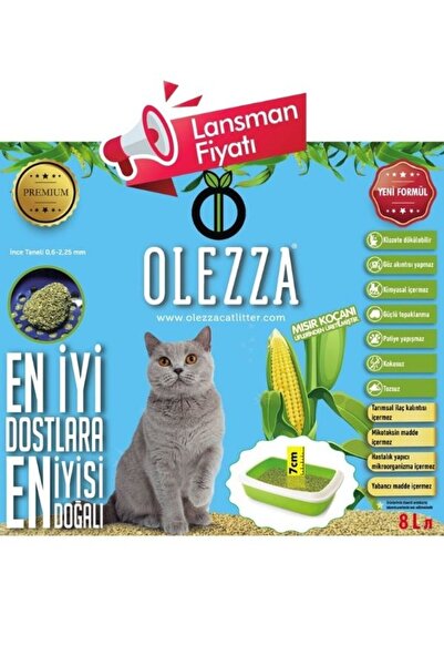 Olezza Tuvalete Dökülebilir Mısır Koçanı Kedi Kumu / 8 LT