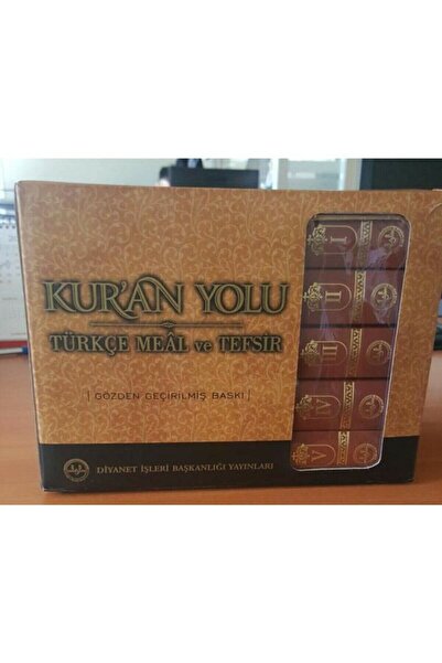 Uçandaire Yeni Baskı Diyanet Işleri Başkanlığı Kur'an Yolu Türkçe Meal Ve Tefsiri 5 Cilt