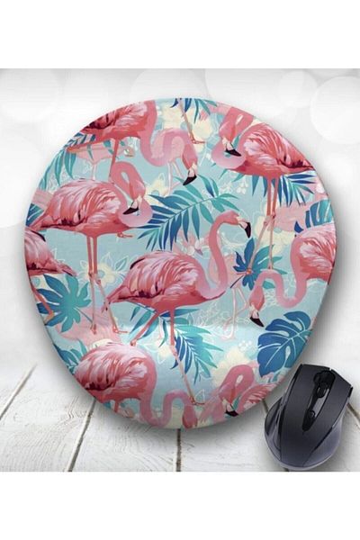 4k tasarım Flamingo Wrist Support Mouse Pad