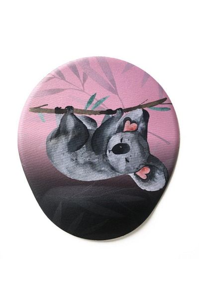 4k tasarım Koala Mouse Pad με υποστήριξη καρπού - Ροζ
