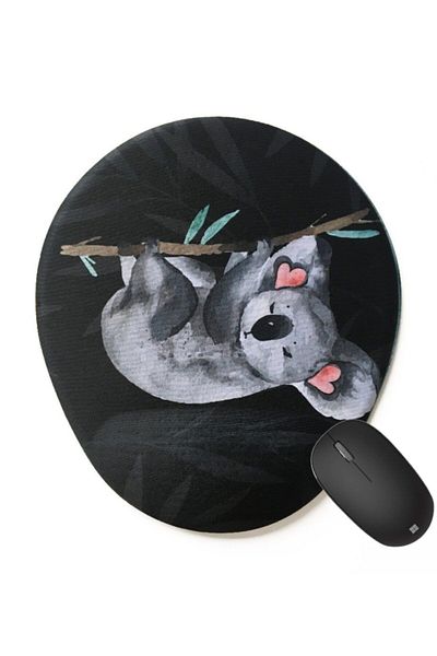 4k tasarım Подложка за мишка Koala Wrist Rest - черна