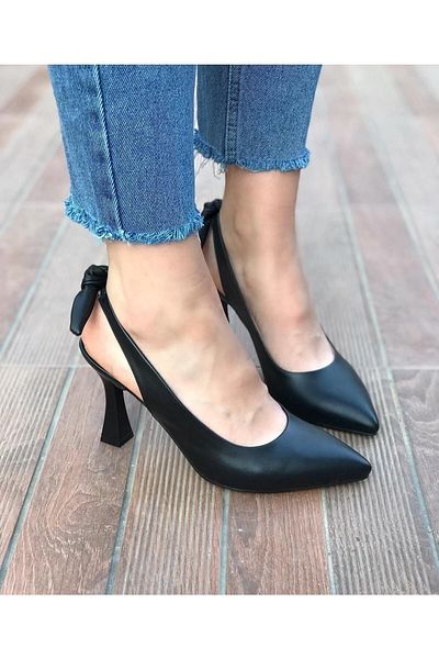 MİSS PARK MODA Pantofi cu toc cu toc negru Park Moda pentru femei