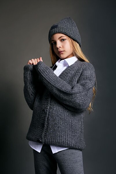 DeFacto Dívčí pletený Cardigan s výstřihem do V - A2897a823wn