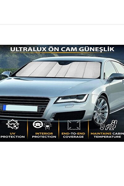 MVC Concept Araba Ön Cam Uyumlu Güneşlik Balonlu Alüminyum Katlanabilir Güneşlik Perde (150X70CM)