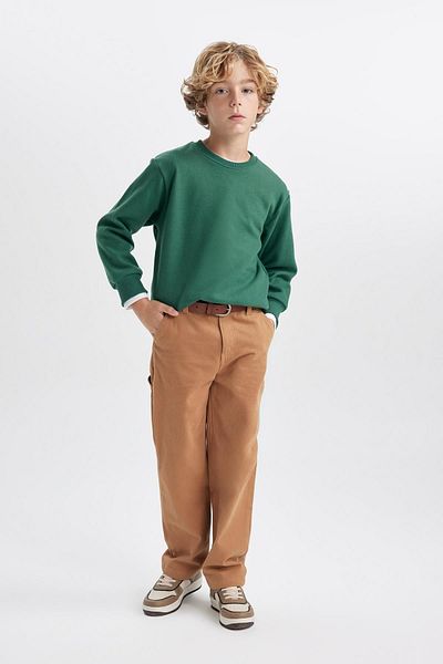DeFacto Boy's Thessaloniki Fabric Sweatshirt - Crew Neck B4400a823wn