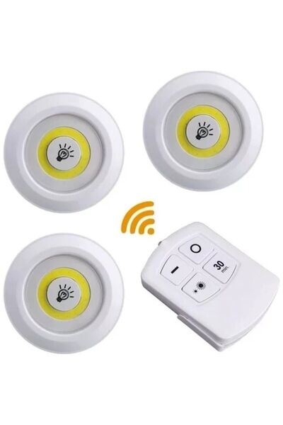 ELİTLED Elit Led Uzaktan Kumandalı Spot Led 3'lü