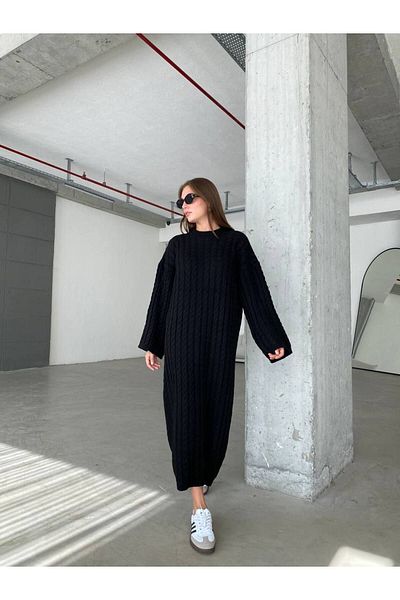 jestilast Embroidery Detailed Knitwear Dress Standard Size