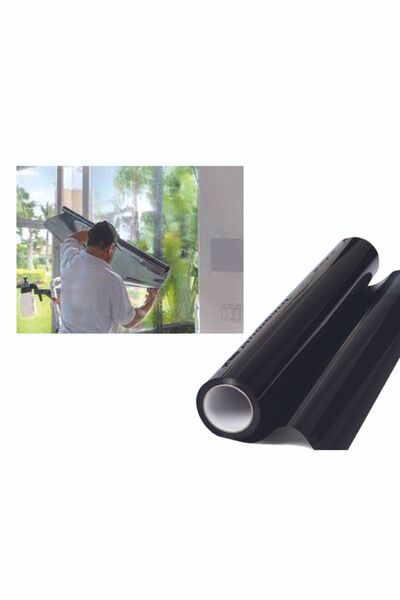 PROKA Cam Filmi Ultra Karanlık Koyu Ev - Oto Cam Filmi 100 Cm X 400 Cm