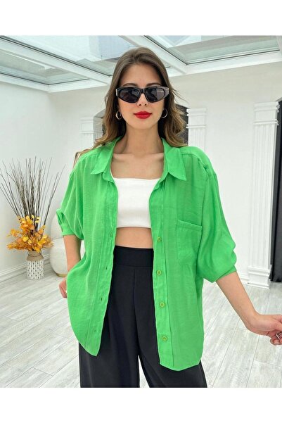 BUTİKKCE Cămașă oversize fără umăr