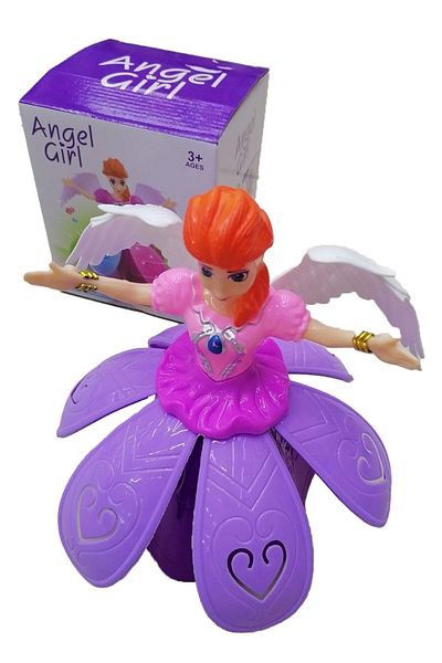 CAN OYUNCAK Frozen Elsa Angel Girl Dancing, Sound, Light, Singing Battery Operated Toy Princess Doll
