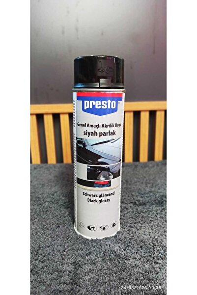 Presto Parlak Siyah Sprey Boya (500ML)