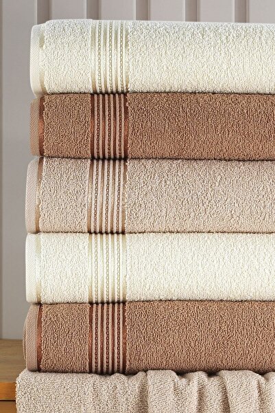 BİNNUR HOME Alia Soft 70x140 см, набір з 6 рушників для ванної кімнати