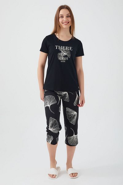 Pierre Cardin Black Women's Capri Set - To Smile Always
