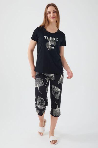 Pierre Cardin Black Women's Capri Set - To Smile Always