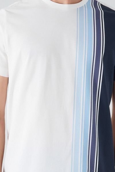 Arnetta Linear Cream Boy Bermuda Suit
