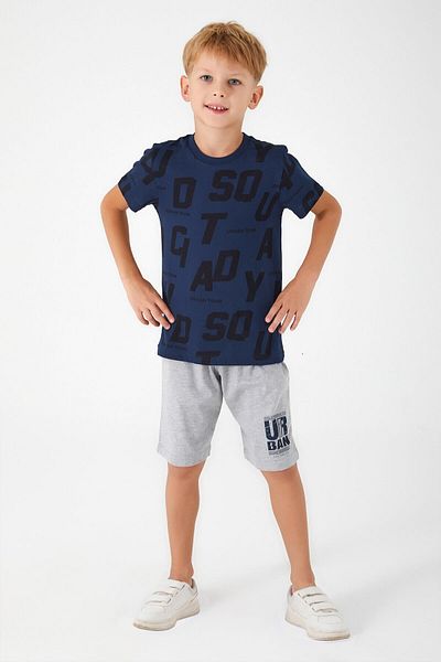 ROLY POLY Rolypoly Urban Team Navy Blue Boy Bermuda Suit