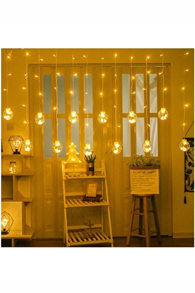 Genel Markalar Dekoratif Led Işıklı Top Perde Led Animasyonlu Küre Toplu Ampu...