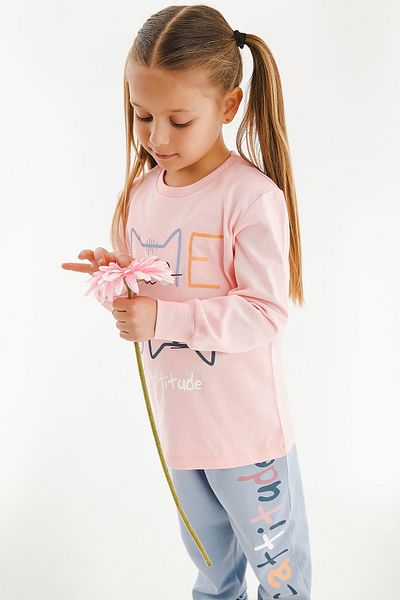 ROLY POLY Cattitude Rolypoly Powder - Girl's Long Sleeve Pajama Set
