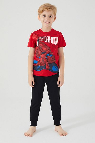 SPIDERMAN The Flying Hero Red Boy Short Sleeve Pajama Set