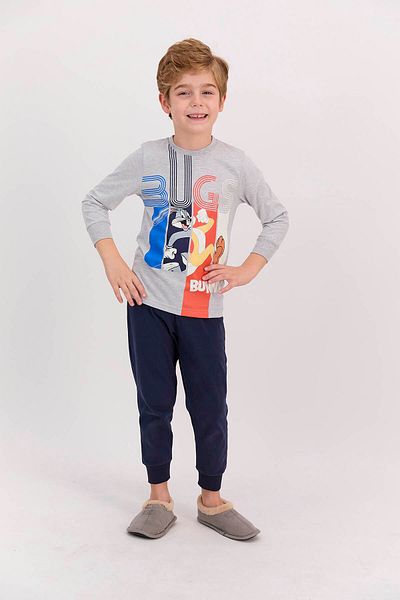Lola & Bugs Bunny Bugs Bunny Licensed Grimelange Boy's Long Sleeve Pajama Set