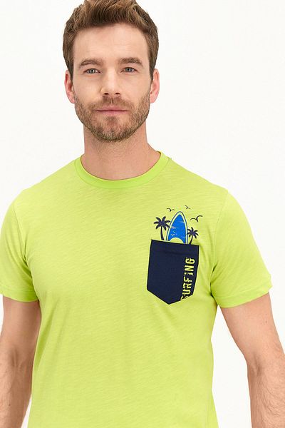 ROLY POLY Ανδρική κοντομάνικη πιτζάμες Oil Green Rolypoly Surfing