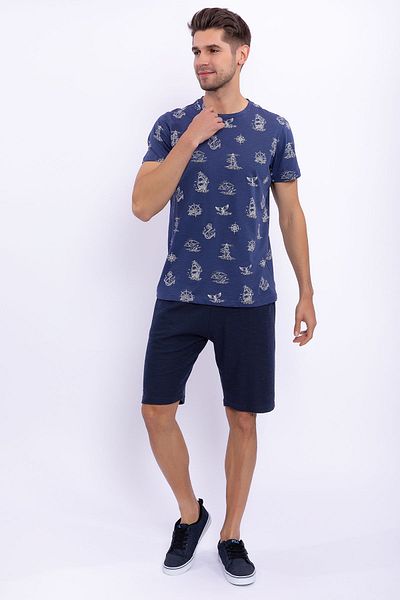 Arnetta Men's Indigo Bermuda Suit - Sailor