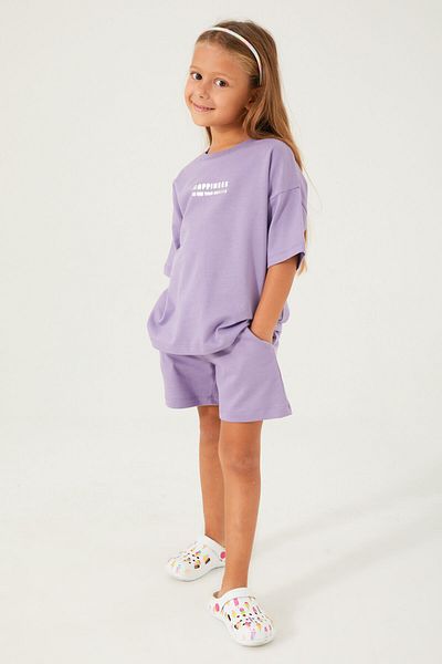 ROLY POLY Rolypoly girl's purple shorts set