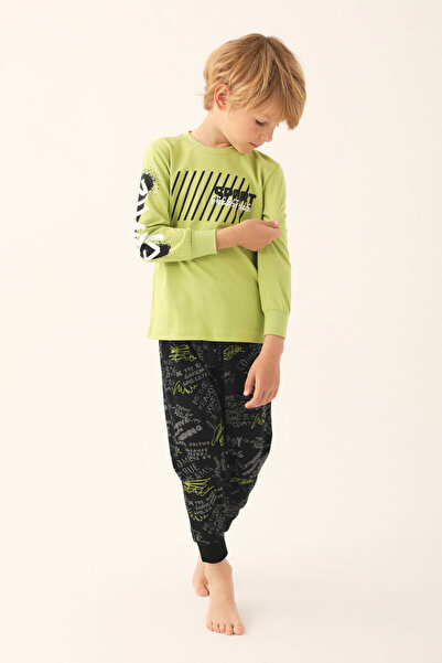 Rolypoly Pistachio Green Boy Long Sleeve Pajama Set