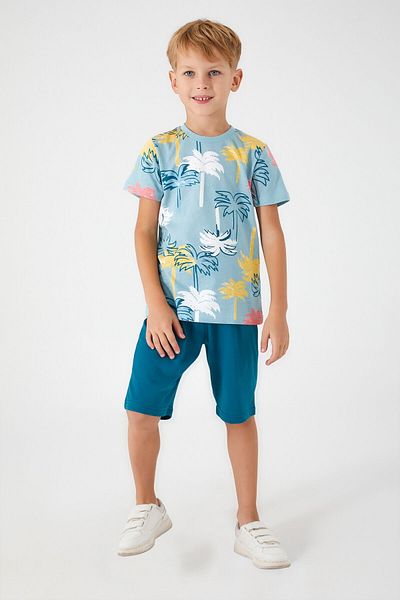 ROLY POLY Rolypoly Palm Tree White Boy Bermuda Set