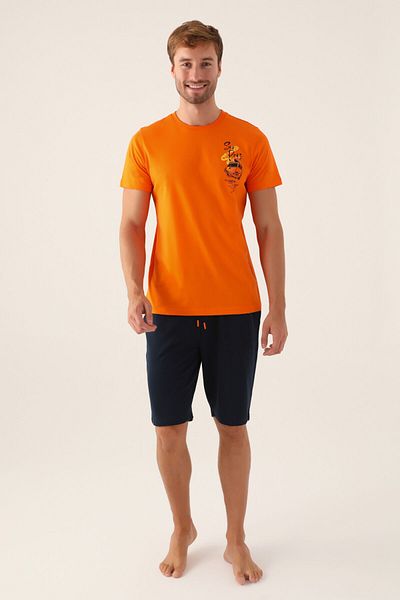 Arnetta Boy's Orange Bermuda Set