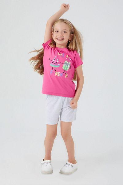 ROLY POLY Rolypoly Besties Forever - Light Fuchsia Girls' Shorts Set