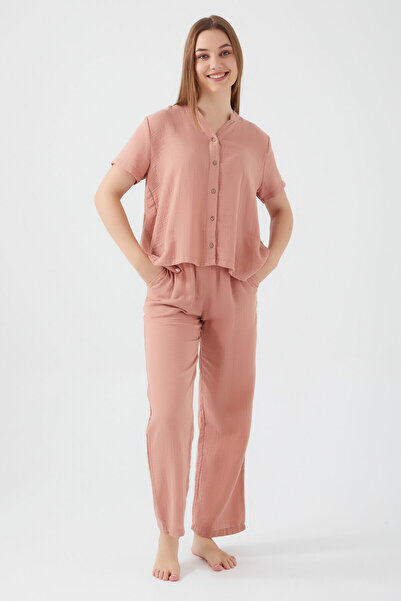 Arnetta Pink Innocence Women's Short Sleeve Pajama Set