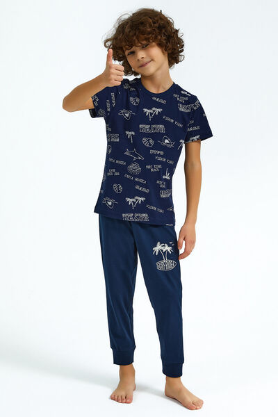 ROLY POLY Rolypoly Surf Rider Lacivert Erkek Çocuk Pijama Takımı