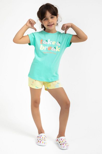 ROLY POLY Set de pantaloni scurți pentru fete Rolypoly Take A Break Blue