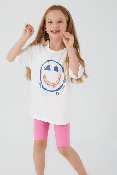 ROLY POLY Rolypoly Happy Smile Cream Girl's Bermuda Set
