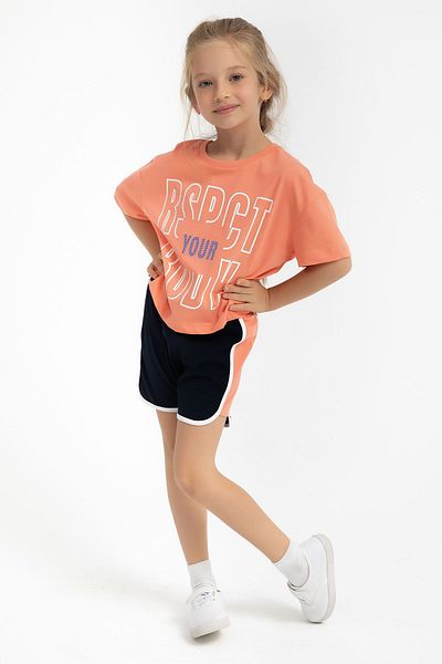 ROLY POLY Rolypoly pink shorts set for girls