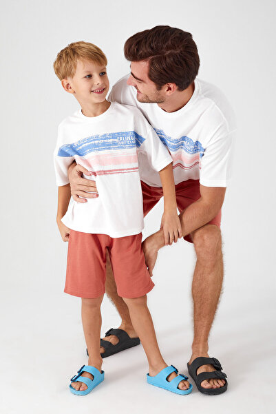 ROLY POLY Rolypoly Surf Club Cream Boy Bermuda Set
