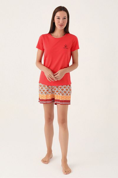 Pierre Cardin Daisy Pomegranate Women's Shorts Set