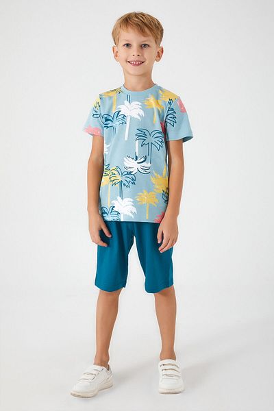 ROLY POLY Rolypoly Palm Tree White Boy Bermuda Set