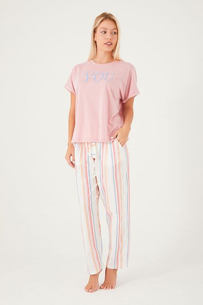 Pierre Cardin About You Dried Rose Women's Short Sleeve Pajama Set