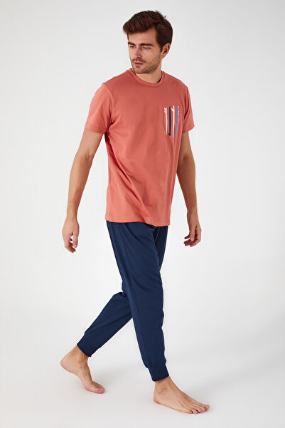 ROLY POLY Rolypoly Boy Brown Short Sleeve Pajamas Set