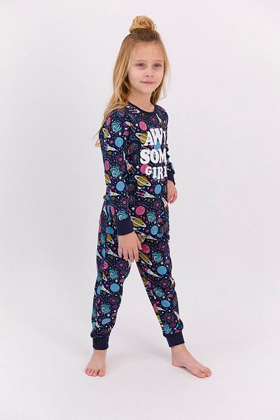 ROLY POLY Rolypoly Awsome Girl's Navy Blue Pajama Set