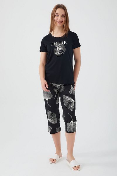 Pierre Cardin Black Women's Capri Set - To Smile Always